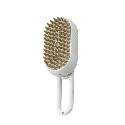3 In 1 Depilaci&oacute;n Cepillo De Vapor Para Gato Perro Mascota Blanco