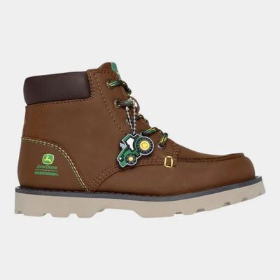 Botas Skechers Ni&ntilde;o John Deere Bowland Rugged 407054lbrn Cafe 17 Mx
