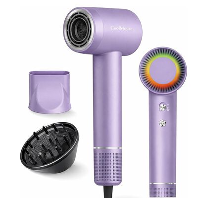 Secadora de Cabello 1500W con Tecnolog&iacute;a I&oacute;nica, 2 Velocidades y 4 Ajustes de Calor, Lavanda, Bluelander