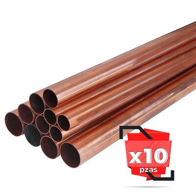 Tubo de Cobre Tipo &rdquo;L&rdquo; Tramo de 3.05 m 3/4&rdquo;, 10 pzas