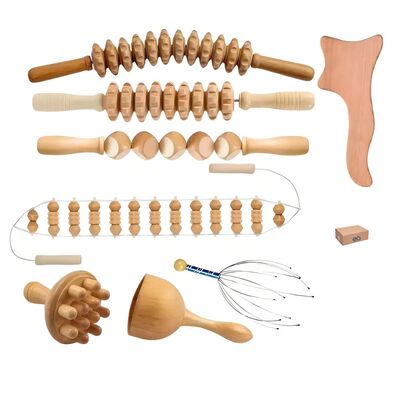 Set 8 en 1 Maderoterapia Masaje Drenaje Linf&aacute;tico Cuerpo