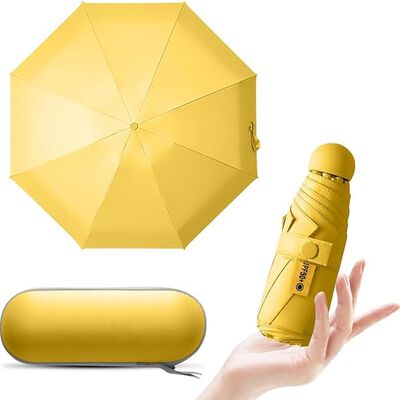 RENDIN Sombrilla UV-Eight Bones and Five Folds Paraguas Plegable,Lightweight Mini Paraguas de Bolsillo Reforzado.