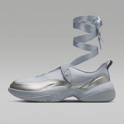 Tenis Jordan Pointe Gris/plata Mujer Tallas #22.5 al #26