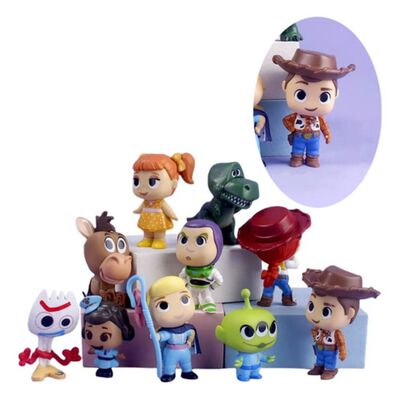 Figuras De Colecci&oacute;n Modelos De Toy Story De Juguete 10 pzs multicolor