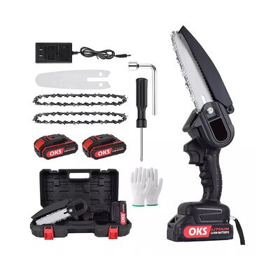Mini Motosierra Inal&aacute;mbrica Portatil 6 In Con 2 Bater&iacute;as.