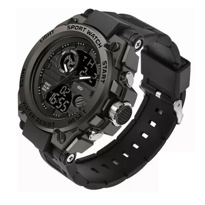 Reloj De Pulsera Impermeable Para Hombre :Negrp