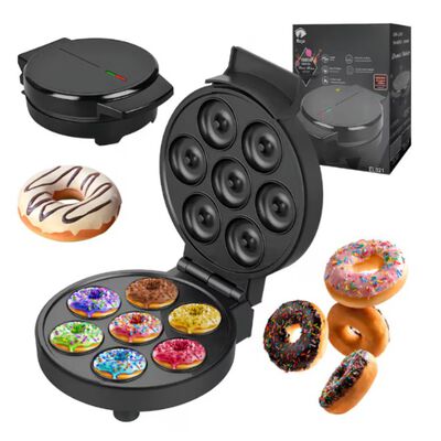 M&aacute;quina El&eacute;ctrica Para Hacer Mini Donas Antiadherente Color Negro