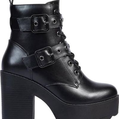 Bota militar dama negro Goodyear modelo 8403