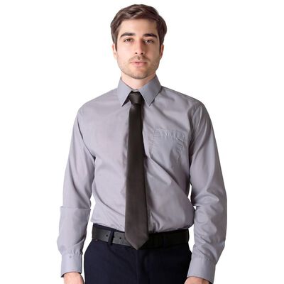 Camisa Hombre Vestir Regular Gris Lavin 54104605