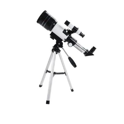 Telescopio Astronomico Balnco Con Negro