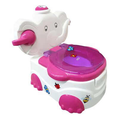 Ba&ntilde;ito Elefante Entrenador Bebe Musical Dispensador Papel Color Rosa
