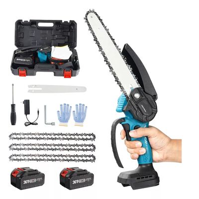 Kit Motosierra El&eacute;ctrica Portatil Inal&aacute;mbrica 8 Inch 3 Cadenas