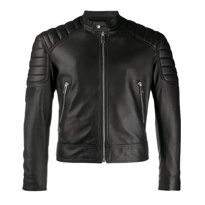 Chamarra de cuero Autentico casual Panter para Caballero incluye regalo un llavero de piel .