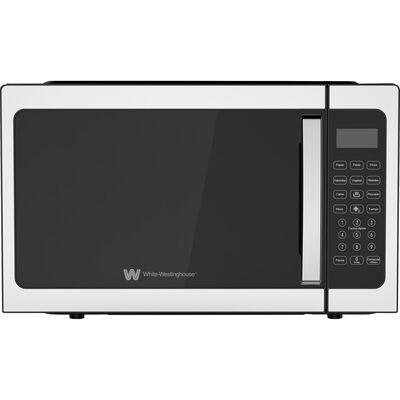 White Westinghouse Horno de Microondas 1.5 pies Display LED Plato Giratorio Funcion Descongelado