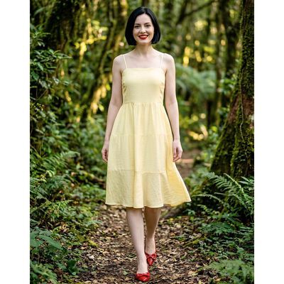 Vestido Mujer Casual Amarillo Stfashion 60405803