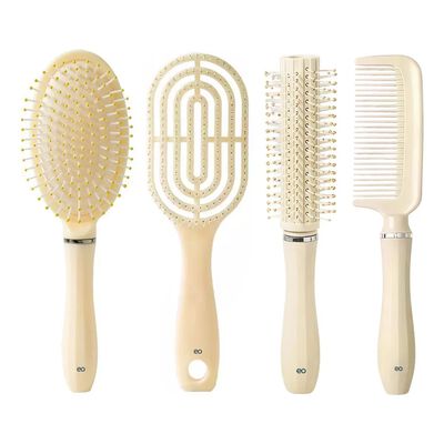 Herramientas De Peluquer&iacute;a, Peine De Coj&iacute;n De Aire 4 Piezas Amarillo
