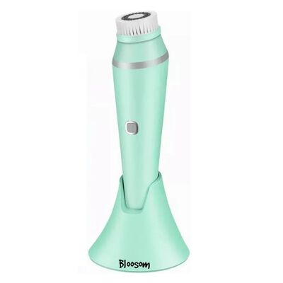 Cepillo Faciales El&eacute;ctricos Limpiadora Recargable Masajeado Verde