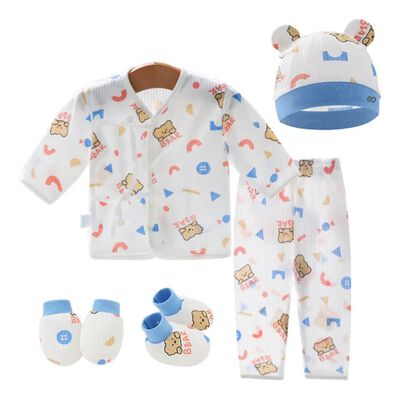 Set De Ropa De Beb&eacute; Reci&eacute;n Nacido 0-3 Meses, 5 Piezas Letras
