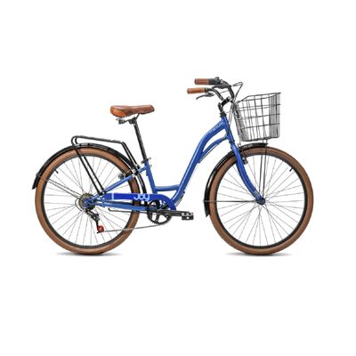 Bicicleta Mercurio Comfort Joy R26 C/Canastilla Azul Acero ENDY16*