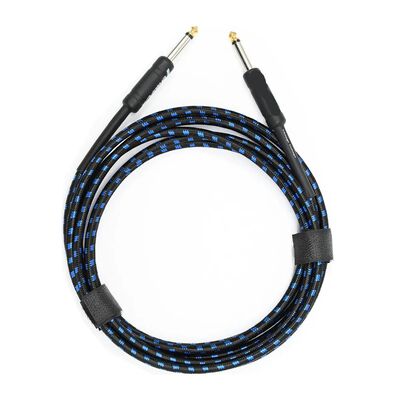 Cable Guitarra De Instrumento El&eacute;ctrico Amplificador De Bajo Color Azul/Negro
