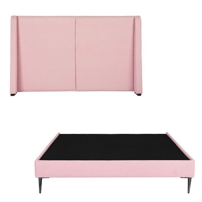 Cabecera Individual Dicasa Milan Pink+Base Cama Slim