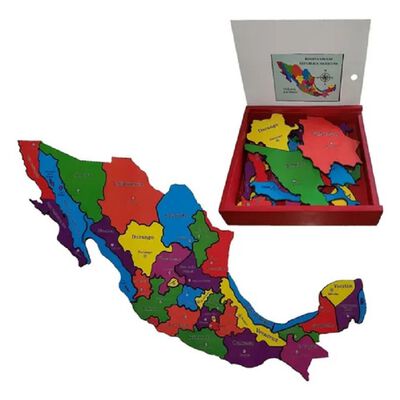 Rompecabezas Grande Madera Rep&uacute;blica Mexicana