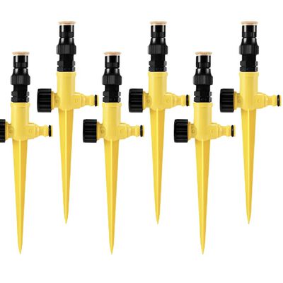 Sistema de Riego Arizona Aspersores 6 Piezas Modelo Amarillo
