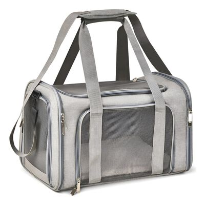 Transportadora Bolsa De Mascotas Plegable GRIS