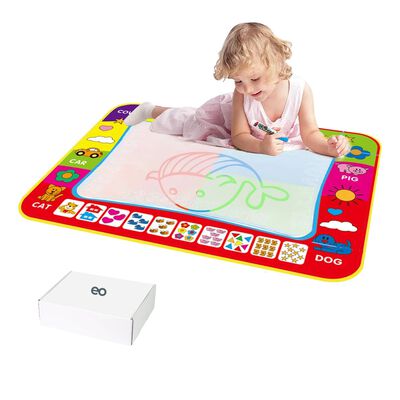Tapete Para Dibujar Juguetes Con Agua Para Ni&ntilde;os 80x60cm Rojo