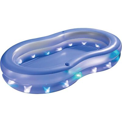 ALBERCA INFLABLE LAGOON CON LUCES LED PLASTICO
