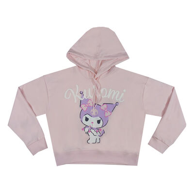 Sudadera con Capucha Dise&ntilde;o Kuromi Hello Kitty para Ni&ntilde;a
