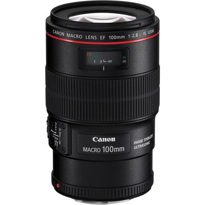 Lente Canon EF100/2.8L Macro IS USM