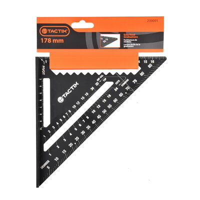 ESCUADRA TRIANGULAR DE ALUMINIO DE 178 MM