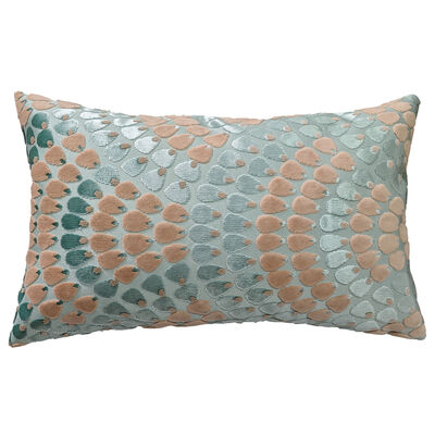 Coj&iacute;n Vintage Home Lumbar Mosaic Aqua