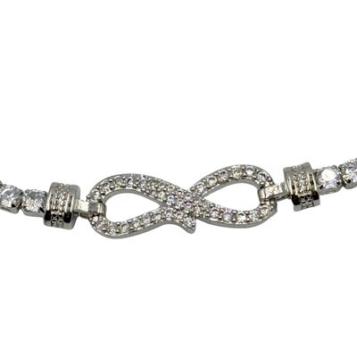 Pulsera Infinito Plateado Aktuales Para Mujer