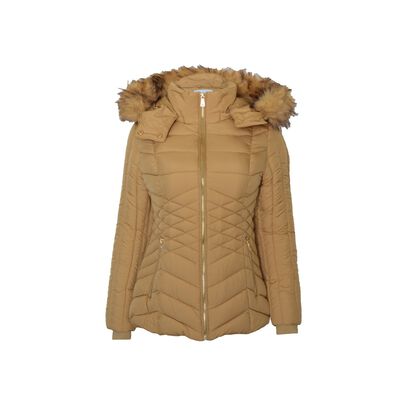 Chamarra Capucha Con Pelo Philosophy Jr Petite Para Mujer Petite