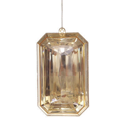 Colgante Navide&ntilde;o Gema De Acr&iacute;lico Cobre 22Cm