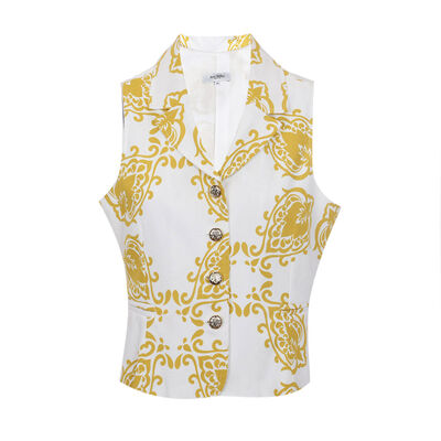 Chaleco Con Botones Ann Miller Para Mujer Petite