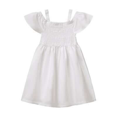 Vestido de Manga Corta con Tirantes Benetton para Ni&ntilde;a