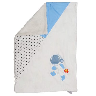 Edredon Cuna con Borrega Cary Astronauta 70x100 cm Azul
