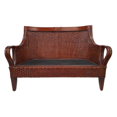 Temari Settee Brown Vintage Home