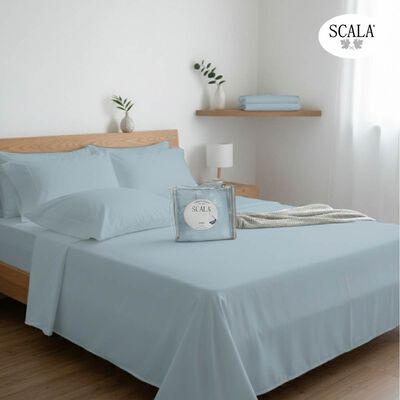 Sabanas King Azul Claro Scala