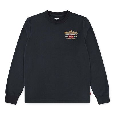 Playera Manga Larga Negra Levi's para Ni&ntilde;o