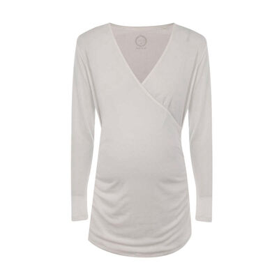 Playera De Maternidad Cuello V NINE TO GO