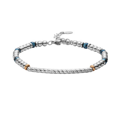 Pulsera Color Acero Combinado Enso Men