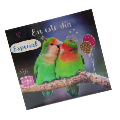 Tarjetas Felicitaci&oacute;n 3D Nico