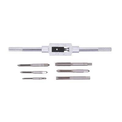 Juego de Machuelos Macho 7PC con Llave M&eacute;trico Tactix