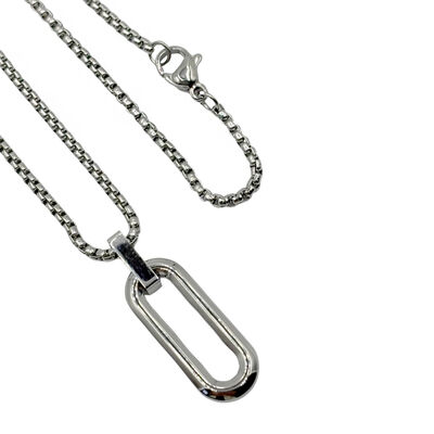 Cadena Eslab&oacute;n Rectangular Aktuales para Hombre