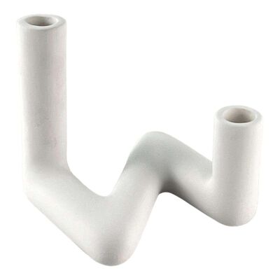 Portavela Cer&aacute;mica Blanco CONCEPTS