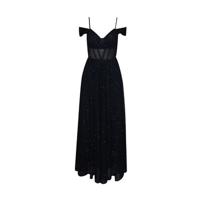 Vestido Largo Con Varillas De Mesh Philosophy Jr Nights Para Mujer
